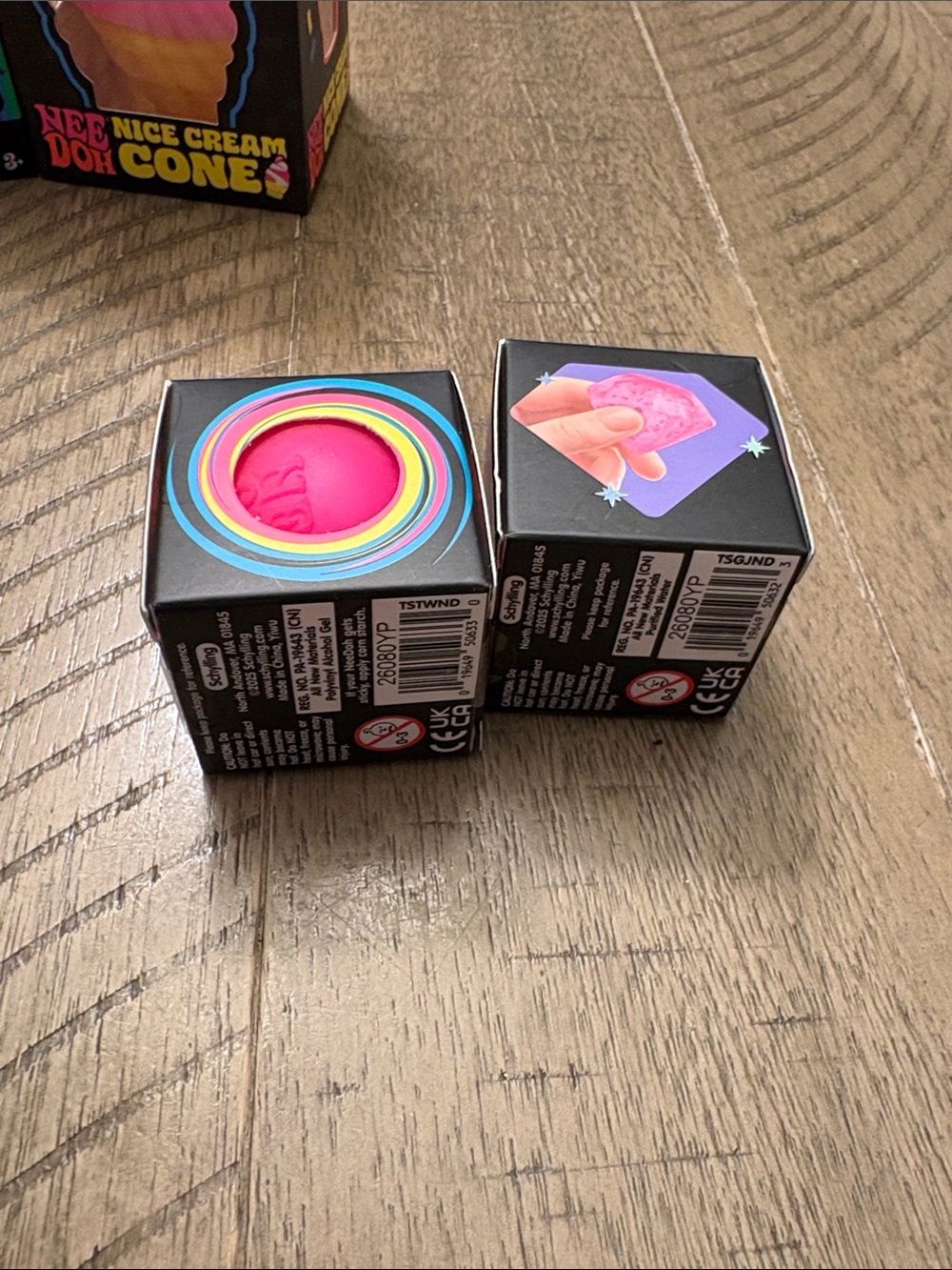 Nee Doh bundle Dream Drop & Nice Cream Cone - 2 mini Pink Play Dough Sets - Picture 10 of 12